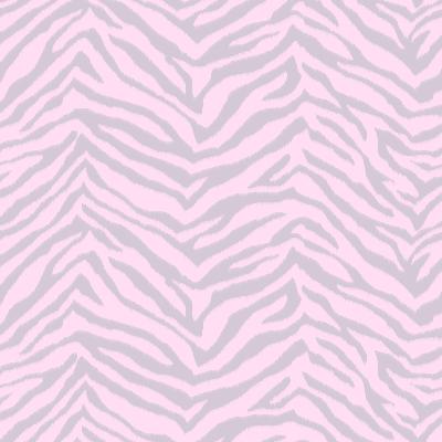 Brewster Wallcovering Mia Pink Faux Zebra Stripes Wallpaper Pink