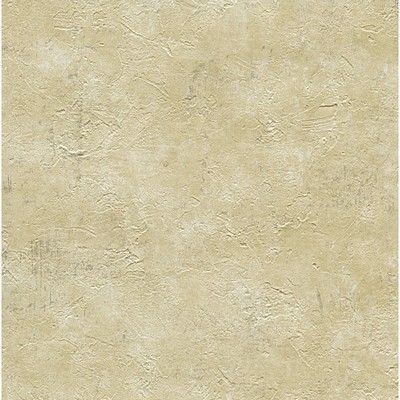 Warner Plumant Hops Faux Plaster Texture Wallpaper Yellow