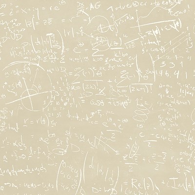 Brewster Wallcovering Chalkboard Beige Equation Wallpaper Beige