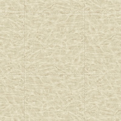 Brewster Wallcovering Study Check Taupe Leather Wallpaper Taupe