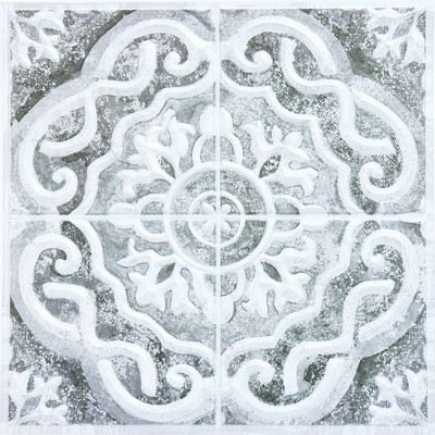 Brewster Wallcovering Ada Grey Embossed Peel & Stick Backsplash Tiles Greys