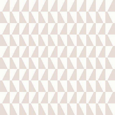 Brewster Wallcovering Trapez Blush Geometric Wallpaper Blush