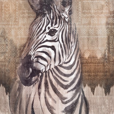 Brewster Wallcovering Zebra Wall Mural Browns