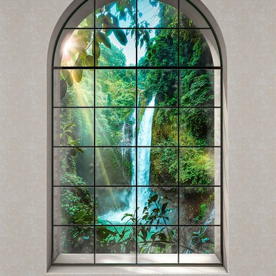 Brewster Wallcovering Rainforest Wall Mural Greens