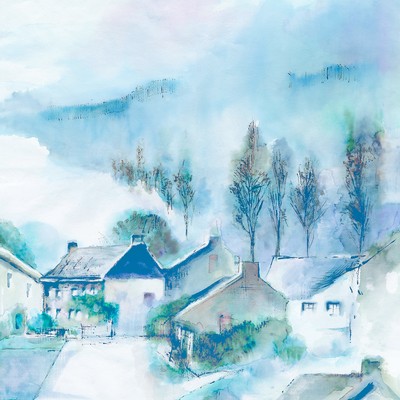 Brewster Wallcovering Hamlet Wall Mural Blues