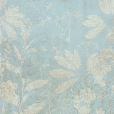 Brewster Wallcovering Jardin sur Papier Wall Mural Blues