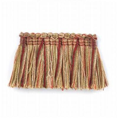 Stout Trim Derrick Brush Fringe CRANBERRY