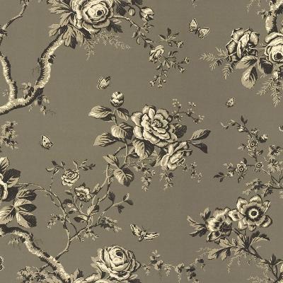 Ralph Lauren Wallpaper ASHFIELD FLORAL GUNMETAL
