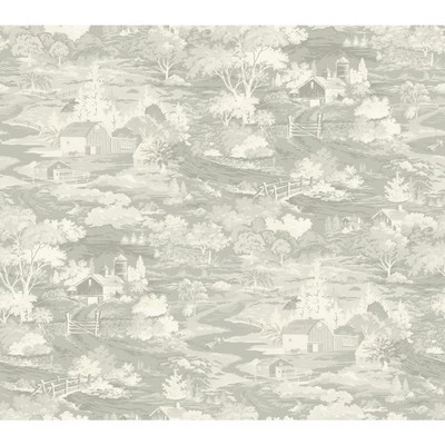 York Wallcovering Magnolia Home Homestead Removable Wallpaper gray/off white