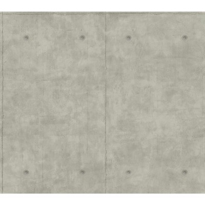 York Wallcovering Magnolia Home Concrete Removable Wallpaper mid gray