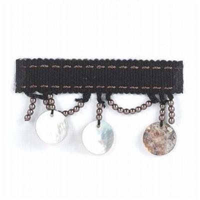 Stout Trim Ozzie Shell Tassel Fringe ONYX