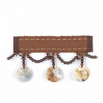 Stout Trim Ozzie Shell Tassel Fringe MAHOGANY