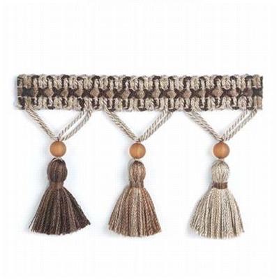 Stout Trim Saffron Tassel Fringe DRIFTWOOD