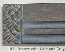 107 Bronze with Gold and Gray