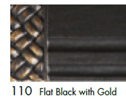 110 Flat Black with Gold