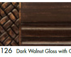 126 Dark Walnut Gloss with Gold