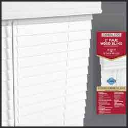 Cordless 2 inch faux blinds, Cordless faux wood blinds white