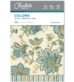 Charlotte Colors Blue Green And Teal Fabric