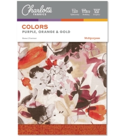 Purple Orange And Gold Charlotte Fabrics