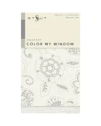 Color My Window Smoke Charcoal Fabric