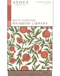 Rainbow Library Blossom Sunset Stout Fabric