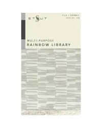 Rainbow Library Fog Coal Stout Fabric