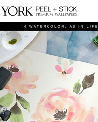 York Premium Peel + Stick Watercolors York Wallcoverings