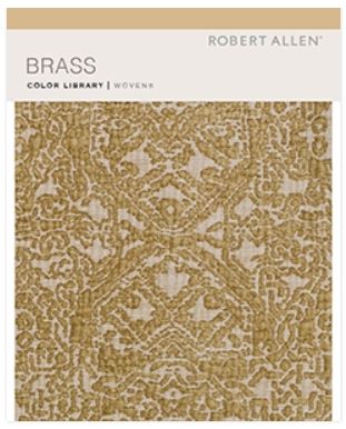 Gilded Color Brass Upholstery Robert Allen Fabric