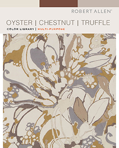 Epicurean Color Oyster Chestnut Truffle Robert Allen Fabric