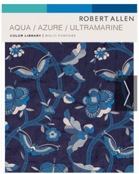 Festival Color Aqua Azure Ultramarine Fabric
