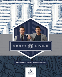 Scott Living Wallpaper Brewster Wallpaper