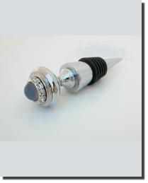 Crystal and Frosted Matte Volcano Stopper by   