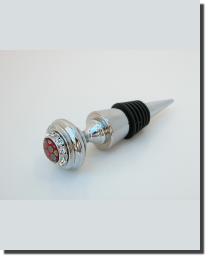 Crystal Red Italian Peacock Stopper by   