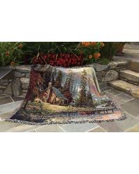 A Peaceful Retreat Tapestry Throw Wverse by   
