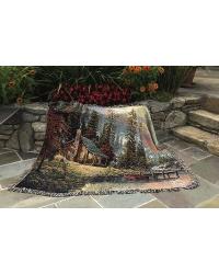 A Peaceful Retreat Tapestry Throw by   