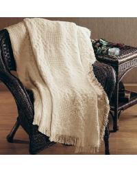 Basket Weave Hearts 2 Layer Throw Blanket by   