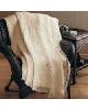 Basket Weave Hearts 2 Layer Throw Blanket