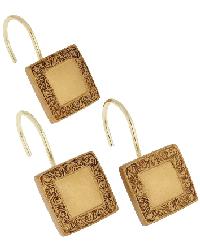 Lakewood Shower Curtain Hooks Gold by   