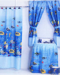 Tropical Sea Shower Curtain by   