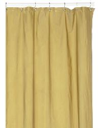 Hotel Quality 8 Gauge Vinyl Shower Curtain Liner Gold by   