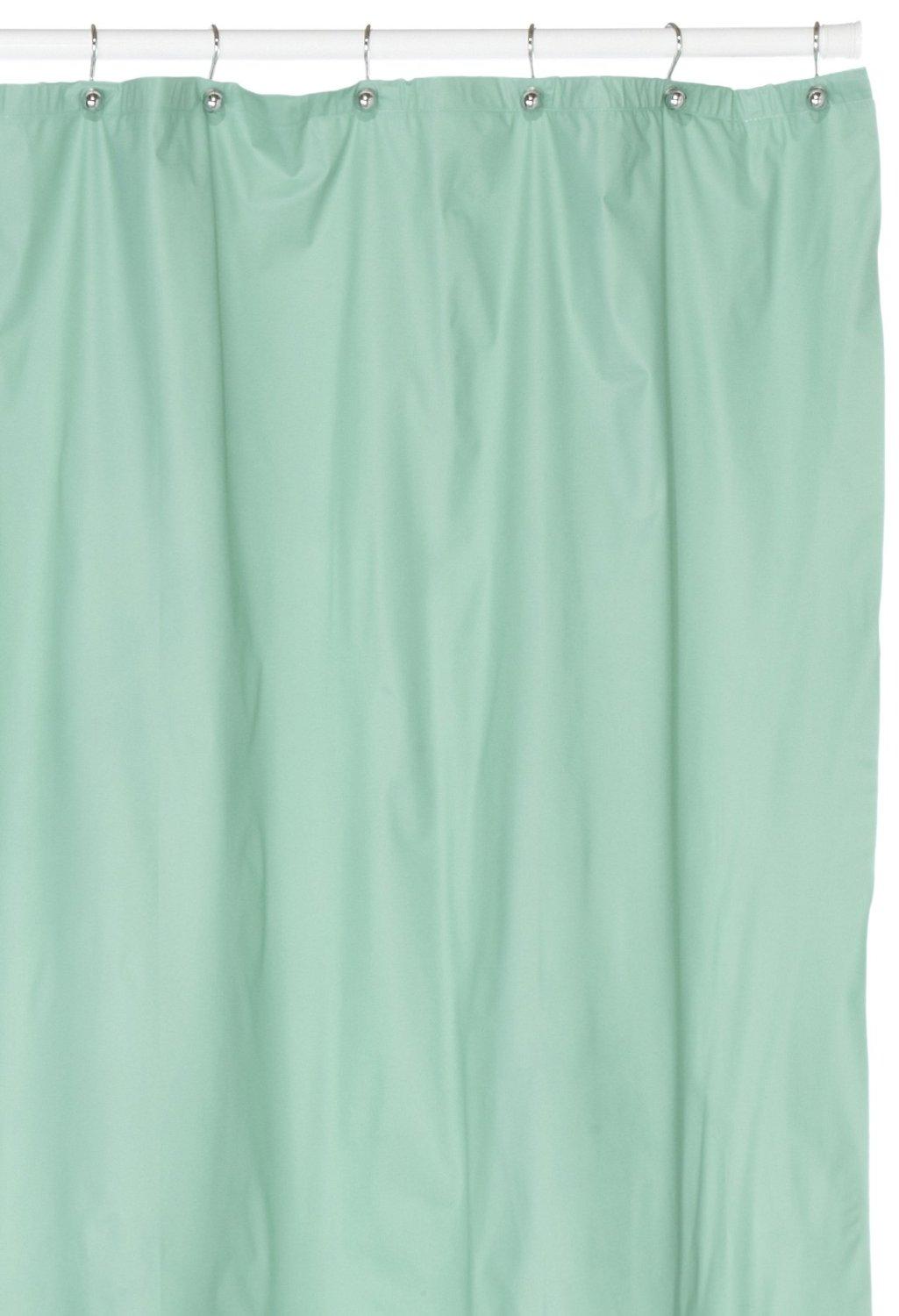 Hotel Quality 8 Gauge Vinyl Shower Curtain Liner Jade Accessories