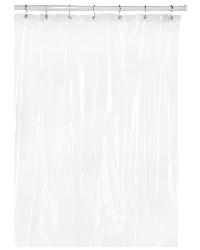 Hotel Quality 8 Gauge Vinyl Shower Curtain Liner Super Clear by   