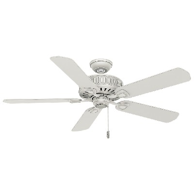 Casablanca Fan Co Ainsworth 54in Cottage White Fan in Ainsworth 54000 Blade Material: Paper