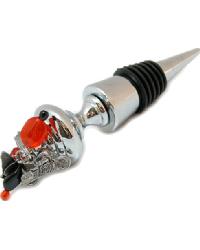 Motorcycle Wine Stopper by   