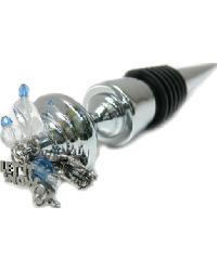Ski Wine Stopper by   