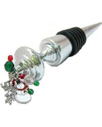 Snowman Wine Stopper by   