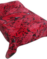 Arkansas Razorbacks Throw Blanket   Bedspread by   