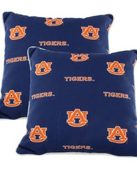 Auburn Tigers Outdoor Decorative Pillow Pair  2 16 in  x 16 in  Pillows by   