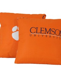 Clemson Tigers 16 in  x 16 in  Decorative Pillow  Includes 2 Decorative Pillows by   