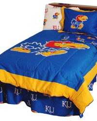 Kansas Jayhawks Reversible Comforter Set  Twin by   